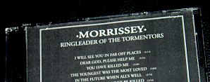 morrissey - ringleader of the tormentors