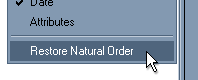 restore natural order