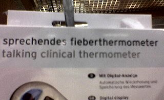 sprechendes fieberthermometer